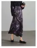 Falda Larga de Calidad Boutique para Mujer, Moda Verano 2026, Elegante Retro, Cintura Alta, Adelgazante, Estampado de Leopardo