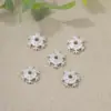 Oro de 18K incrustado con circonita copo de nieve toroide DIY pulsera collar colgante accesorios materiales hechos a mano en stock al por mayor