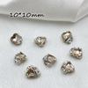 Pilas Acabadas de Bolas de Diamante, Accesorios de Arte de Uñas con Destellos, Adornos de Diamante con Forma de Corazón de Diamante, Decoración de Uñas, Diamantes para Arte de Uñas con Formas Especiales, Pilas de Diamantes K9