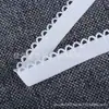 Em Estoque Elástico 1cm Roupa Íntima Renda Pequena Roupa Lingerie Faixa Ondulada Denteada Elástico Decorativo Arco Pequeno de Dente Nylon