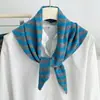 Bufanda Triangular de Lana Tejida a Rayas Estilo Coreano 2026 para Mujer, Calentador de Cuello Decorativo Versátil