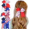 Día de la Independencia de Estados Unidos para niños banda de goma de cola de milano comercio exterior para niños liga para el pelo cuerda para el pelo elemento del Día Nacional banda elástica para el pelo 8 colores