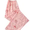 Pijama para Mujer Verano Casual Algodón Peinado Pantalón Individual Transpirable Ropa de Casa Pantalones Estilo Delgado
