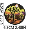 52 Peças Misturadas Tema Denim Ocidental Bordado Tecido Adesivos Patch Patch para Patch de Patch para Crânio de Patch para Roupas Cacto Decorativo