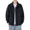 Chaqueta Casual de Primavera para Hombre, Negra, Primavera y Otoño 2025, Estilo Delgado para Chicos, Ropa Exterior para Hombre, Moderna Estilo Coreano