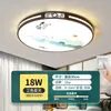 Nueva Lámpara de Techo para Sala de Estar Estilo Chino 5 Lámparas de Techo LED para Hogar Nueva Lámpara de Techo Simple y Grande para Habitación Dormitorio Estilo Moderno Minimalista Hierro