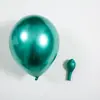 Balão Metálico Personalizado de 10 Polegadas 1,8g Casamento Aniversário Balão de Látex Layout de Cena Balão Metálico Decorativo