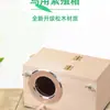Casa de Pájaros de Madera Decoración de Jardín Exterior Nido de Pájaros de Madera Mancha de Piel de Tigre Peonía Caja de Cría de Loros Xuan Feng