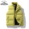 Jaqueta sem mangas masculina grossa e quente para Outono e Inverno com gola alta, Colete moderno, Colete para casal, Em estoque