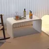 Mesa de café con ventanal transparente, Mesa baja simple de tatami, Mesa pequeña para alféizar de ventana de dormitorio, mesita de noche para uso doméstico
