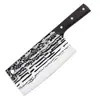 Cuchillo de corte forjado a mano de acero inoxidable cuchillo de corte afilado para el hogar cuchillo de puesto multiusos para cortar carne en la cocina