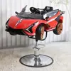Silla de Peluquería Infantil de Coche de Moda Eléctrica Juguete de Dibujos Animados Silla Elevadora de Corte de Pelo Tienda de Peluquería