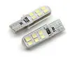 Comercio exterior nuevo t10 2835 12smd doble cara led luz de posición silicona impermeable Luz de Cristal luz de matrícula