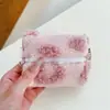 Ins Fofo Armazenamento de Chave de Carro Estilo Ocidental Bolsa de Cosméticos Pequena Portátil Maquiagem Saída Bolsa de Cosméticos de Pelúcia Bolsa Pequena