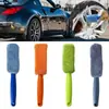 Cepillo para Llantas de Microfibra con Mango Largo, Artículos de Belleza para Lavado de Autos, Herramientas de Limpieza, Cepillo de Felpa para Llantas, Cepillo para Lavado de Autos