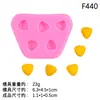 Mini estrella, pentagrama, corazón, moldes de silicona, arcilla, resina para decoración de pasteles de fondant DIY