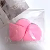 Puff de Polvo Triangular de Fábrica Suede Puff de Polvo Seco Puff de Polvo en Forma de Abanico Esponja de Maquillaje Puff de Polvo En Caja Negro Transfronterizo