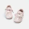 Zapatillas Alemanas de Lunares para Niñas, Cierre de Cordones con Lazo y Campana, Suela Suave, Velcro, Estilo Casual de Princesa, Zapatos para Niños