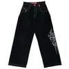 Jeans Soltos Hip-Hop Rock Bordado Estilo de Rua Retro Harajuku Cintura Alta Perna Larga Jeans Venda por Atacado Direto do Fabricante