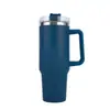 Copo de Carro com Alça 40oz Aço Inoxidável 304 com Canudo Copo Térmico Copo de Gelo a Vácuo Grande Capacidade Copo Portátil para Uso no Carro