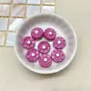Contas Pequenas de Margarida Laqueadas em Acrílico para DIY/Acessórios de Decoração para Headwear, Corrente de Celular, Chaveiro, Bolsa