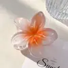 Pinza de Flor de Huevo Transfronteriza Grande de Gama Alta Pinza para el Cabello de Flor Degradada Parte Trasera de la Cabeza Pinza de Tiburón Ponda para el Cabello Adorno para la Cabeza