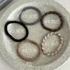 Estilo Sencillo Versátil Duradero Alta Elasticidad Calidad Sarga Liga para el Cabello Coreana Pequeña Correa de Cuero No Lastima el Cabello Anillo para el Cabello Banda Elástica Accesorios para el Cabello