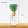 Botella de Perfume de Cristal Natural Botella Dispensadora de Vidrio Estilo de Lujo Accesible y Elegante Botella Dispensadora de Piedra Cruda de Cristal Botella Sellada