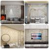 Adesivos de Parede Autoadesivos de Azulejo de Imitação Mármore Renovação de Parede Parede de Fundo Decorativa Impermeável e à Prova de Umidade Adesivos de Painel de Plástico de Alumínio Feio