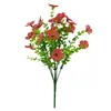 Amazon Transfronterizo 7 Tallos Flor Artificial Violeta de Gama Alta 7 Tallos Eucalipto Violeta Ramo de Flores Artificiales Venta al por Mayor