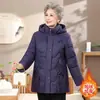 2026 Nuevo Estilo Ropa de Algodón para Madres de Mediana Edad Ropa para Mujer Corta Talla Grande Engrosada Ropa para Mujeres de Mediana Edad y Mayores Nuevo Estilo Chino Estilo Nacional Chaqueta