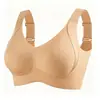 Sujetador de copa completa Tira transfronterizo Amazon transfronterizo Xiyin temu sujetador sin costuras talla grande busto grande push-up