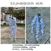 Nuevo Fabricante de Flores de Glicinia Comercio Exterior Flor de Glicinia de 3 Puntas Flor de Frijol Blanco Boda Decoración Suave Techo Flor Artificial Lote