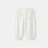 Calça Repelente de Mosquitos Infantil Verão Youkesi para Meninos Pijama Fino Calça Casual para Meninas Calça de Bebê com Bainha para Bebês e Crianças Pequenas