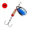 Lentejuelas giratorias 6cm3g multi-patrón Señuelo Luya lentejuelas giratorias compuestas abalorios bajo cebo falso