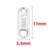 Acero inoxidable tarjeta de cola tarjeta redonda joyería diy pulsera collar para hombre y mujer cadena de extensión etiqueta cadena de cola etiqueta 18K