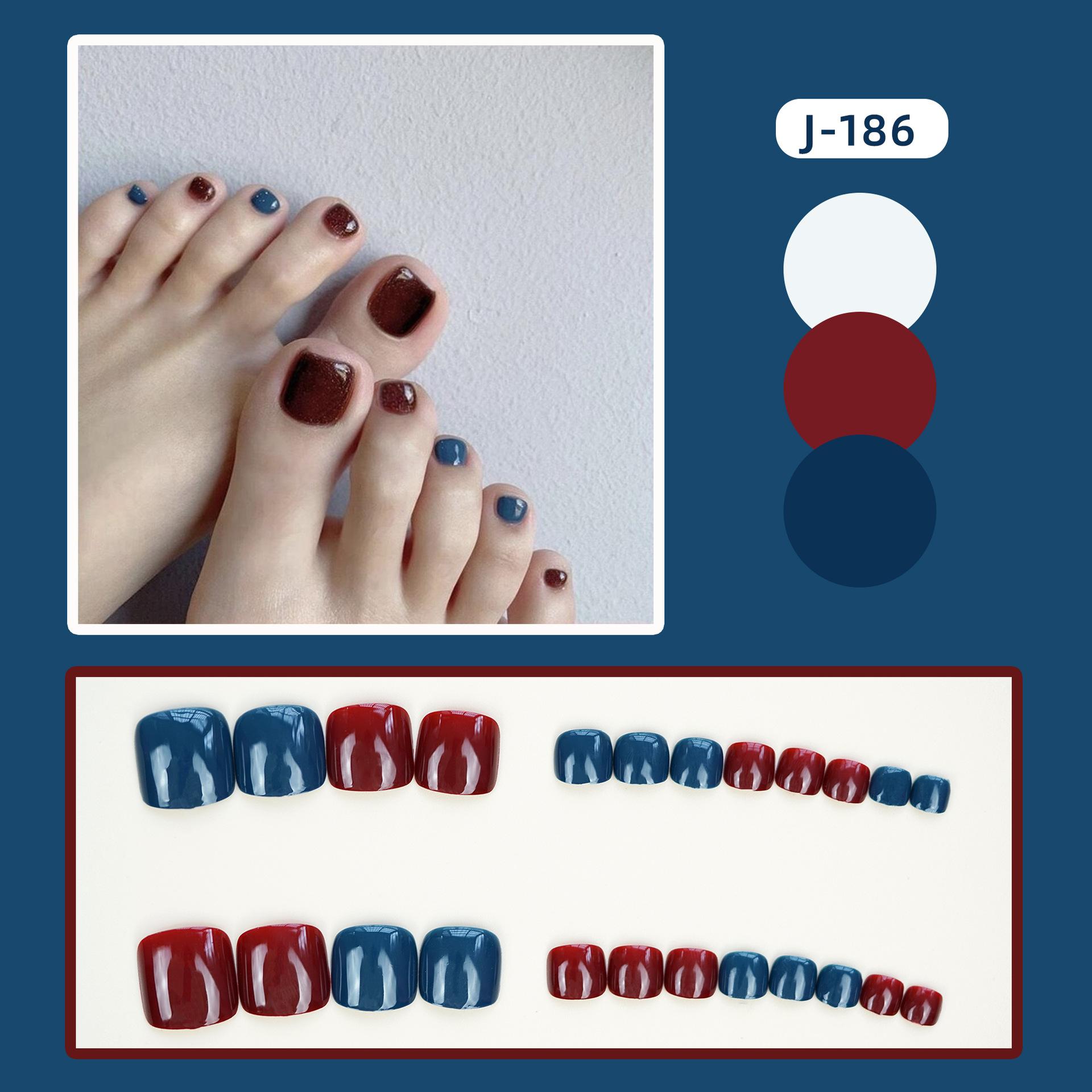 脚J-186复古红黛2