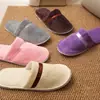 Pantuflas Desechables de Coral Fleece Engrosadas de 7 mm con Suelas Embebidas, Adecuadas para Hoteles, Casas de Huéspedes, Hospitalidad en el Hogar y Salones de Belleza