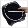 Rede de Proteção para Peixes de Riacho em Nylon Preto, Rede de Proteção para Peixes, Rede com Anel de Posicionamento, Rede Portátil de Malha Fina, Cesta de Peixe Simples, Recipiente de Peixe Dobrável