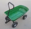 Camión de volteo de plástico de cuatro ruedas con remolque, Carrito de camping, Carrito de empuje pequeño para transportar mercancías, Vehículo de transporte ligero para jardín y hogar