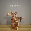 Adornos de Talla de Raíz de Ciprés de Acantilado de Taihang, Tallas de Madera Natural de Forma Libre de Guanyin y Maitreya, Artículos de Regalo, Artesanías de Madera Añeja