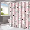 Cortina de Chuveiro Halloween Fantasma Abóbora Amazon Casa Impermeável e à Prova de Mofo Cortina de Chuveiro Divisória de Banheiro Cortina de Chuveiro
