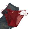 Tentación Caliente Deseo Puro Sexy Ropa Interior de Encaje para Mujer Cintura Baja Malla Cruzada Entrepierna de Algodón Ropa Interior para Mujer