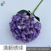 Hortensias Frescas, Hortensias Macaron, Flores de Seda Decorativas para Salones de Banquetes de Bodas, Ramilletes de Fondo para Hoteles, Flores Artificiales