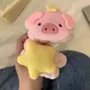 Cara de cerdito estrella linda lavarse la cara impermeable a prueba de humedad pulsera artifacto banda para el pelo de felpa máscara de maquillaje para lavar
