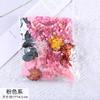 Moldura de foto de leque redondo feito à mão, flor flutuante, faça você mesmo, vela, material de relevo, bolsa, flor real, flor seca, flor mista, material faça você mesmo, bolsa