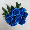 Tecido Ya Mao 7 rosas buquê de flores artificiais flor decorativa guia de caminho de flores decoração de flor flor falsa casamento rosas Anna