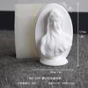 Cabeza Femenina Estereoscópica Enmascarada Molde de Yeso diy Vela de Aromaterapia Gota de Pegamento Adornos de Resina Molde de Silicona Venta al por Mayor