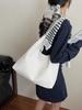 Bolsa Tejida Bolso Tote, Diseño Simple, Bolso de Axila, Gran Capacidad, Bolso Bandolera de un Solo Hombro, Moderno y Versátil para Desplazamientos