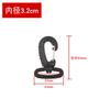 Hebilla de Gancho Giratorio de Plástico Engrosado, Mosquetón de Plástico Giratorio de 180 Grados, Hebilla Conectora para Correa de Mochila, Accesorios para Equipaje